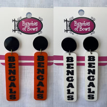 Load image into Gallery viewer, Bengals Dangle Earrings
