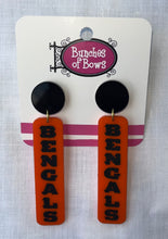 Load image into Gallery viewer, Bengals Dangle Earrings
