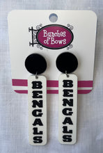 Load image into Gallery viewer, Bengals Dangle Earrings

