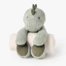 Dinosaur Huggie with Rolled Blanket