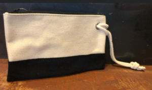 Canvas Wristlet w/Embroidery