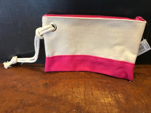 Canvas Wristlet w/Embroidery