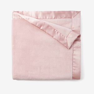 Light Pink Stroller Blanket w/Embroidery (30"x40")