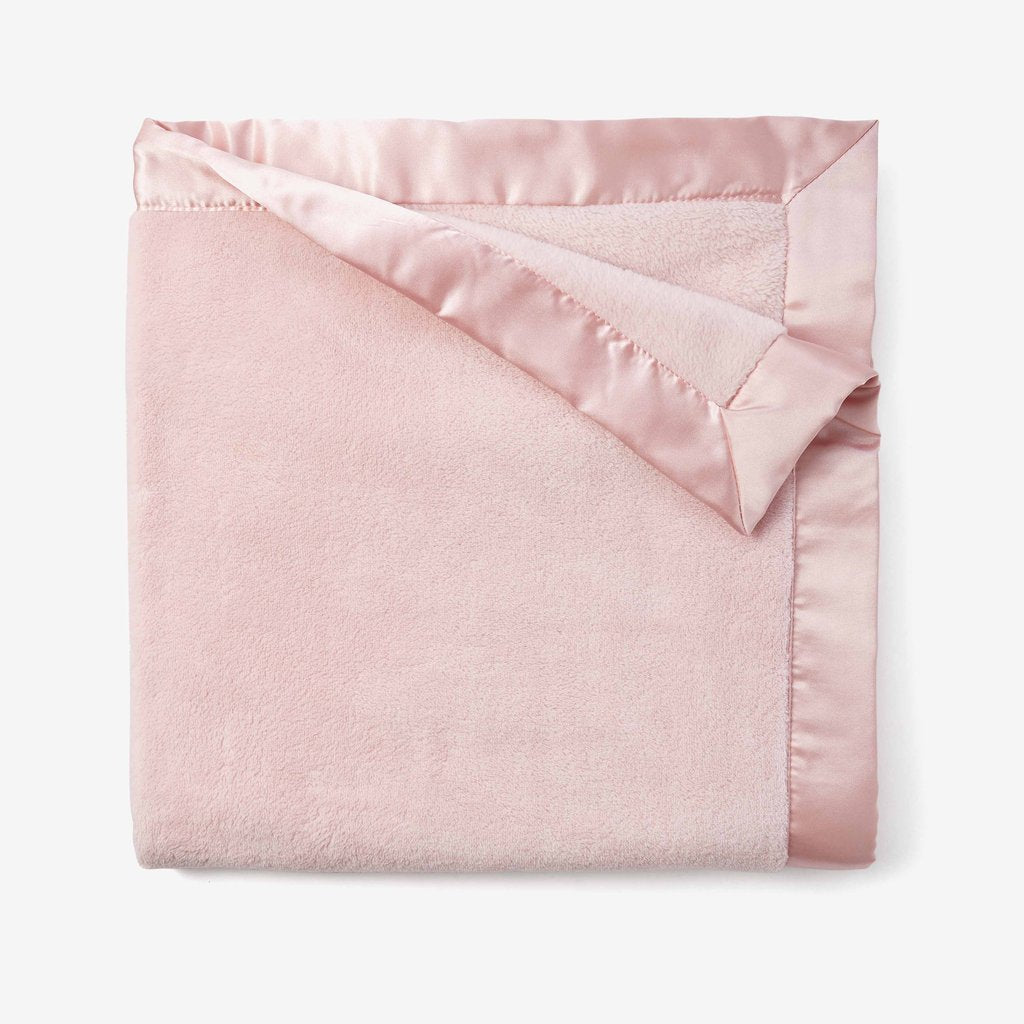Light Pink Stroller Blanket w/Embroidery (30