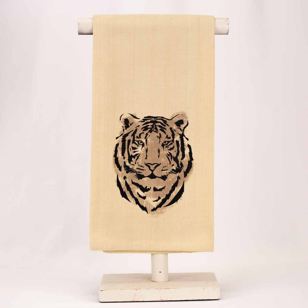 Tiger Face Tea Towel